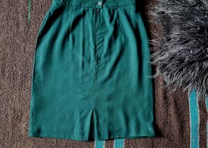 Teal Pencil Skirt