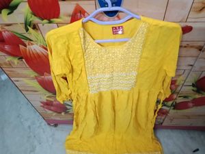 Yellow Kurti + offer for 1 day otherwise 549 price