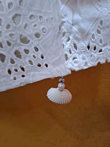 White Eyelet Tank Top