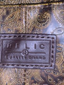 Vintage Paisley Embossed Messenger Bag