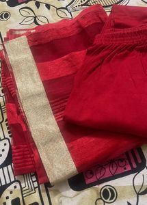 Red dupatta  leggings Set