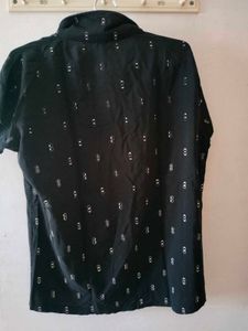 Comfy Black Printed Pajama Set