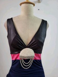 Chic V-Neck Ruched Dress