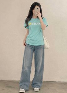 Aqua Blue Graphic T-Shirt