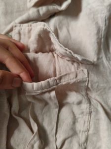 Original Zara Shirt With Knot And Pockets