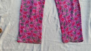 Cozy Feather Print Pajama Pants