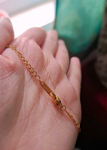 18k Gold Polish Heart Bling Necklace
