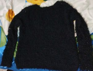 Furry Black Sweater