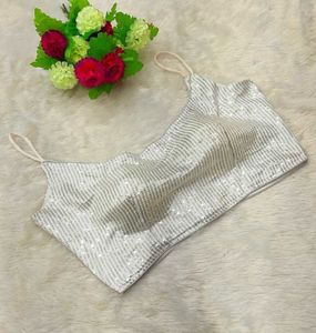Silver Sequin Blouse