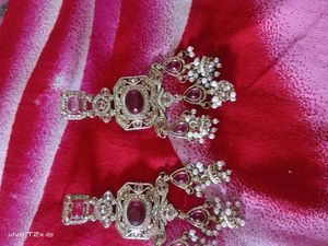 Exquisite Ruby and Pearl Earrings