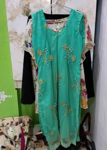 Embellished Teal Kurti