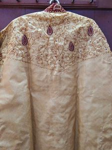 Bengali style Embroidered tussar Silk Kurta