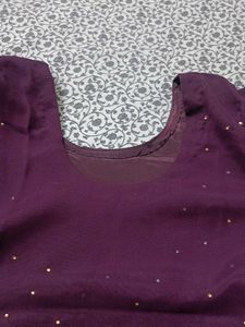 Elegant Purple Ethnic Skirt/Plazzo
