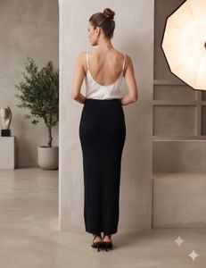 Length-29,,Black Maxi Skirt