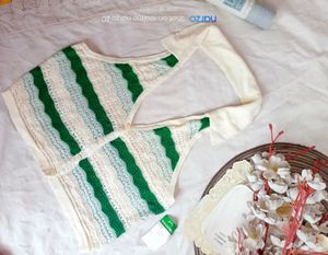 Striped Crocheted Halter Top