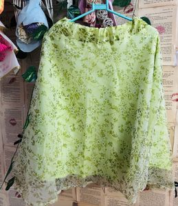 Lightweight Floral Midi Skirt