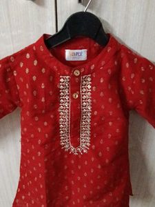 Red Ethnic Kurta for boys