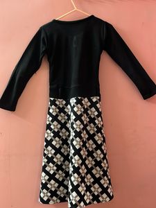 Beautiful Western  Black &amp; White Dress