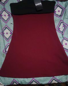 Maroon Mini dress