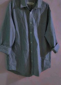 Striped Button-Down Shirt