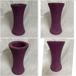 Purple Glitter Vase