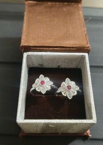 pure silver toe rings