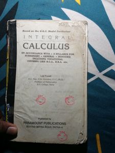 Integral Calculus By Lalji Prasad