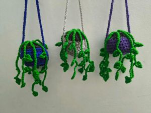 Handmade Crochet Hanging Planter