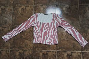 ​Pink Zebra Print Top