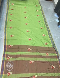 Green Handloom Saree - New