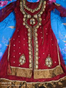 Beautiful Red Embroidered Lehenga Choli