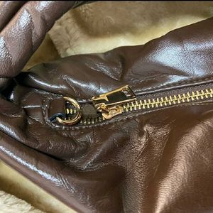 H&amp;M Chic Brown Faux Leather Hobo Bag