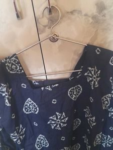 blue short kurti