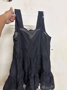 Chic Button-Front Black Top