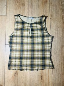 Plaid Sleeveless Tank Top