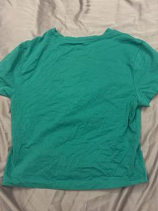 Teal Green Basic T-Shirt