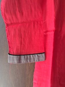 Pink Embroidered Kurta
