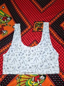 Cute Floral Print Sports Bra