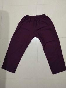 purple kurta set