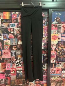 Flared Black Yoga Pants
