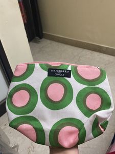 Marimekko For Clinique Green Circle Makeup Bag