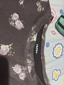 Sheer Floral Long Sleeve Top
