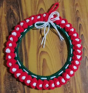 Handmade Crochet Christmas wreath