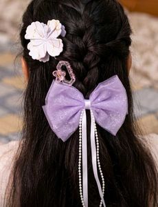 Cute Purple Bow Hair Clip combo offer