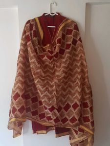 3 pc  Cotton Kurta pant set