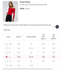 Cover Story Red Bardot Top