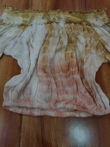 Boho Off-Shoulder Bell Sleeve Top