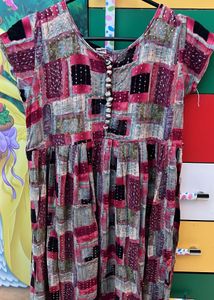 Bohemian Patchwork Maxi Dress