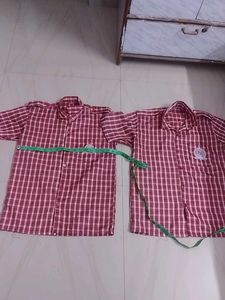 Checked School Uniform Shirts (Set of 2)