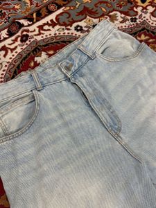Light Wash Cargo Jeans